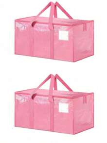 1/3pcs Large Capacity Thickened Heavy Duty Moving Bags, Moving Supplies Storage Containers, Moving Essentials With Reinforced Handles, Wear-Resistant Waterproof Foldable Clothes Storage Boxes, Large Size Blanket Toy Shoe Storage Bins, College Dorm Essential Storage Items, Underbed Storage Space - Multicolor - View 16