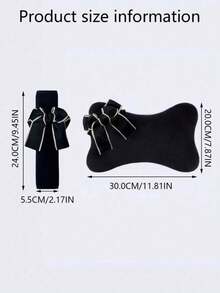 Car Headrest Neck Pillow Bow Car Headrest Neck Protection Car Seat Neck Pillow Suitable For Long-Distance Driving - Multicolor - View 5