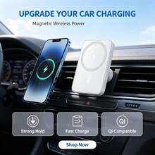 15W Fast Wireless Charging Car Phone Holder With Magnetic Mount, Car Navigation Charger, Supports Wireless Charging And Magnetic Function, Includes Magnetic Ring And Data Cable Holder, Perfect Digital Gift For Friends - Car Wireless Charger - View 10