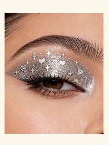 Eyeshadow Tattoo Stickers, Waterproof Long-Lasting Temporary Eye Makeup Stickers, Glitter Rhinestone Eye Makeup Stickers, Suitable For Dance Parties, Carnival Parties, Music Festivals And Various Party Makeup - Multicolor - View 4