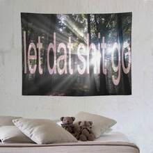 "Let Dat Go" Funny Tapestry - Hiasan Dinding Bunga Bertema Alam, Cocok untuk Kamar Tidur, Asrama, dan Ruang Tamu; Menciptakan Suasana Pedesaan yang Menenangkan; Tersedia Berbagai Ukuran - MultiWarna - View 4