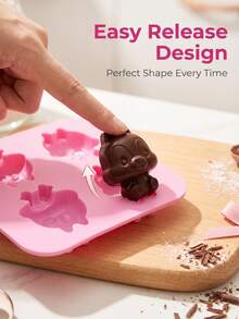 Squirrel Shaped Cake Mold, Can Make Chocolate, Candy, Cookies, Fondant, Gummy, Cake Decoration, Easy To Demold, Reusable Mold. - Multicolor - View 3