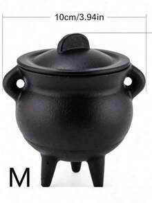 1pc Cast Iron Incense Burner With Lid, Portable Meditation Purification Bowl, Home Space Purification, Vintage Desktop Decor Ritual Ornament, Suitable For Yoga And Indoor Spiritual Use, Ritual Desktop Decor Ornament - Multiple Styles - View 12