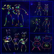 100PCS/50PCS Stik Cahaya dengan Konektor, 8 Warna, Stik Lampu Fluorescent Warna-warni untuk Permainan Lantai Luar Ruangan, Dansa Malam, Properti Konser, Hiburan Kreatif, Stik Cahaya Malam untuk Pertemuan Tahunan - MultiWarna - View 3