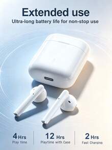 2026 High-Version Wireless Earbuds, Built-In Microphone, Lossless Audio Quality, Zero Latency, 24-Hour Long Battery Life, Suitable For Sports, Fitness And Music Enjoyment - View 2