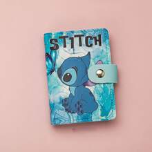 Mesuca Cute Snap‑Button Stitch Cartoon Wallet, Soft PU Leather Adorable Alien Character Fruit Floral Print Multi‑Color Mini Rectangular - Multicolor - View 14