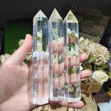 CrystalHola 1pc Synthetic White Melted Quartz Column-An Ideal Piece For Interior Decor, A Perfect Gift For Friends And Family For Christmas, Halloween - Multicolor - View 7