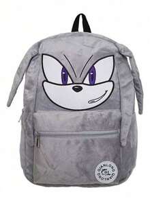 Hasbro Cartoon Sonic Plush Large-Capacity Backpack For Girls, Middle And High School Students, Fashionable And Versatile Bag  - Multi-color - View 7