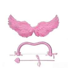 Valentine's Day Goddess Bow Cupid Bow Halloween Carnival Costume Party Cosplay Prop - multicolor - View 8