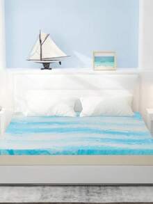 Colchón Queen Size 2 Memory Foam Transpirable Confort - Celeste - Ver 5