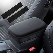 Premium Black Thickened Car Armrest Pad, Ultra-Soft And Comfortable, Essential For Road Trips. This Soft And Comfortable Armrest Pad Provides A Great Driving Experience, Relaxes Arms, And Is Easy To Install. Suitable For Rear-Opening Armrest Boxes - Multicolor - View 8