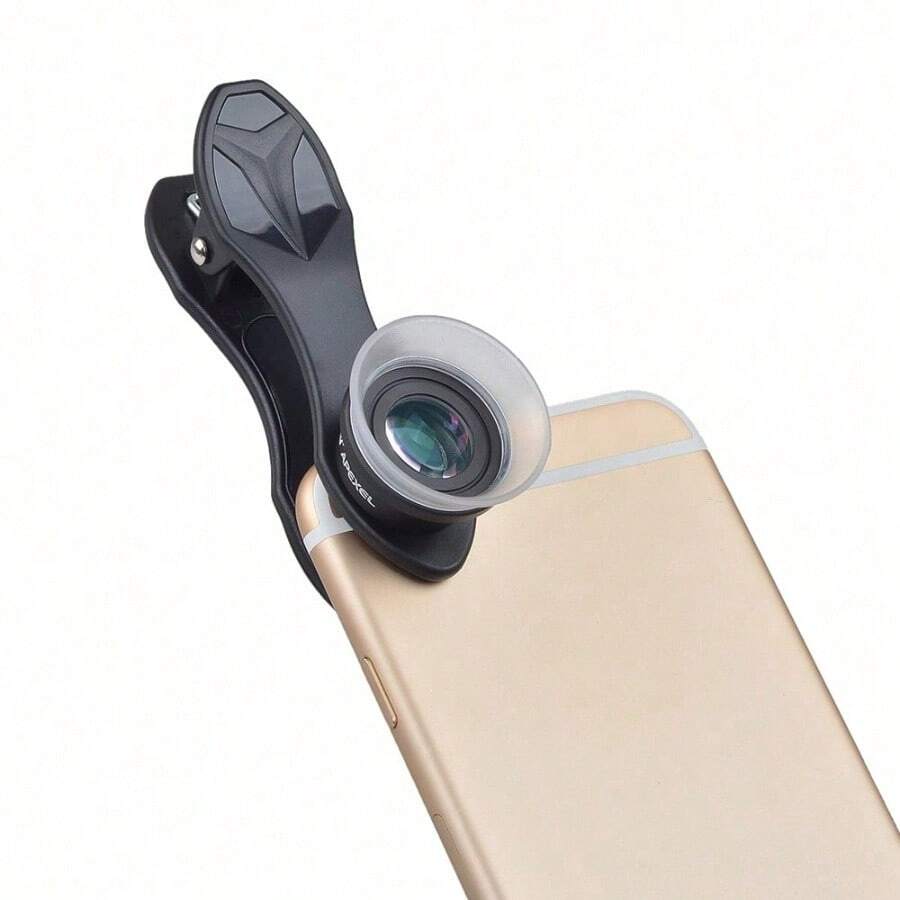 3-In-1 External Phone Lens Kit 180° Fisheye + 0.65x Wide Angle + 10x Zoom Lens Universal Phone Photography Accessory For Daily Shooting Creative Magnification And Detail - A - View 1