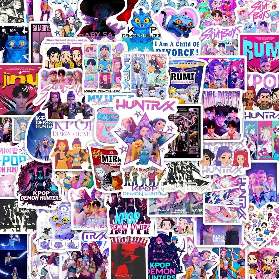 Hasbro 1 Set KPOP Witch Girl Group Graffiti Stickers For Planner, Movie, Waterproof Water Bottle, Laptop - Multicolor - View 1