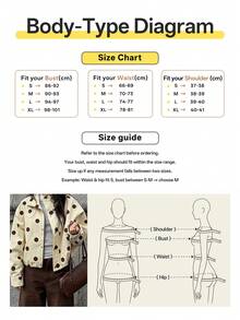 Spring/Autumn Polka Dot Short Jacket, Elegant Casual Style, Loose Fit, Button Closure, Versatile Lightweight Thin Outerwear - Multicolor - View 8