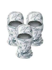 1/2/3pcs Camouflage Balaclava Ski Mask Unisex, UV Protection, Suitable For Military Tactical, Cycling, Hunting, Snowboarding - A - View 12