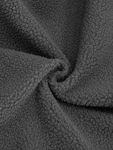 2pcs/Set (Back Cover + Seat Cover) Autumn/Winter Lambswool Split Office Chair Cover, Modern Style Elastic Polyester Split Office Chair Cover, Suitable For Autumn/Winter Office, Study Room Home Split Office Chair Cover - Grey - View 8