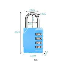 Heavy Duty Metal Padlock 4-Digit Combination Lock - Anti-Theft Lock, Suitable For Home, Gym, Locker, Luggage, Boat And Cabinet - Easy To Use Key Lock (Padlock Only) - Multicolor - View 16