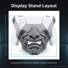 Ghost Face Design Gaming Controller Stand, Canid Tooth Pattern, Compatible, Desktop Decor, Gift For Players, Movie Enthusiasts - View 5