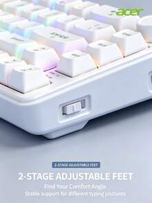 Acer OKR289, Wireless Membrane Keyboard, Triple-Mode Connection, Slim And Silent, Universal For Office, Home, Laptop, And Desktop - View 5