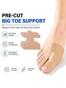 10pcs Unisex Anti-Chafing Sports Toe Protection Elastic Bandage Foot Patches - Multicolor - View 1