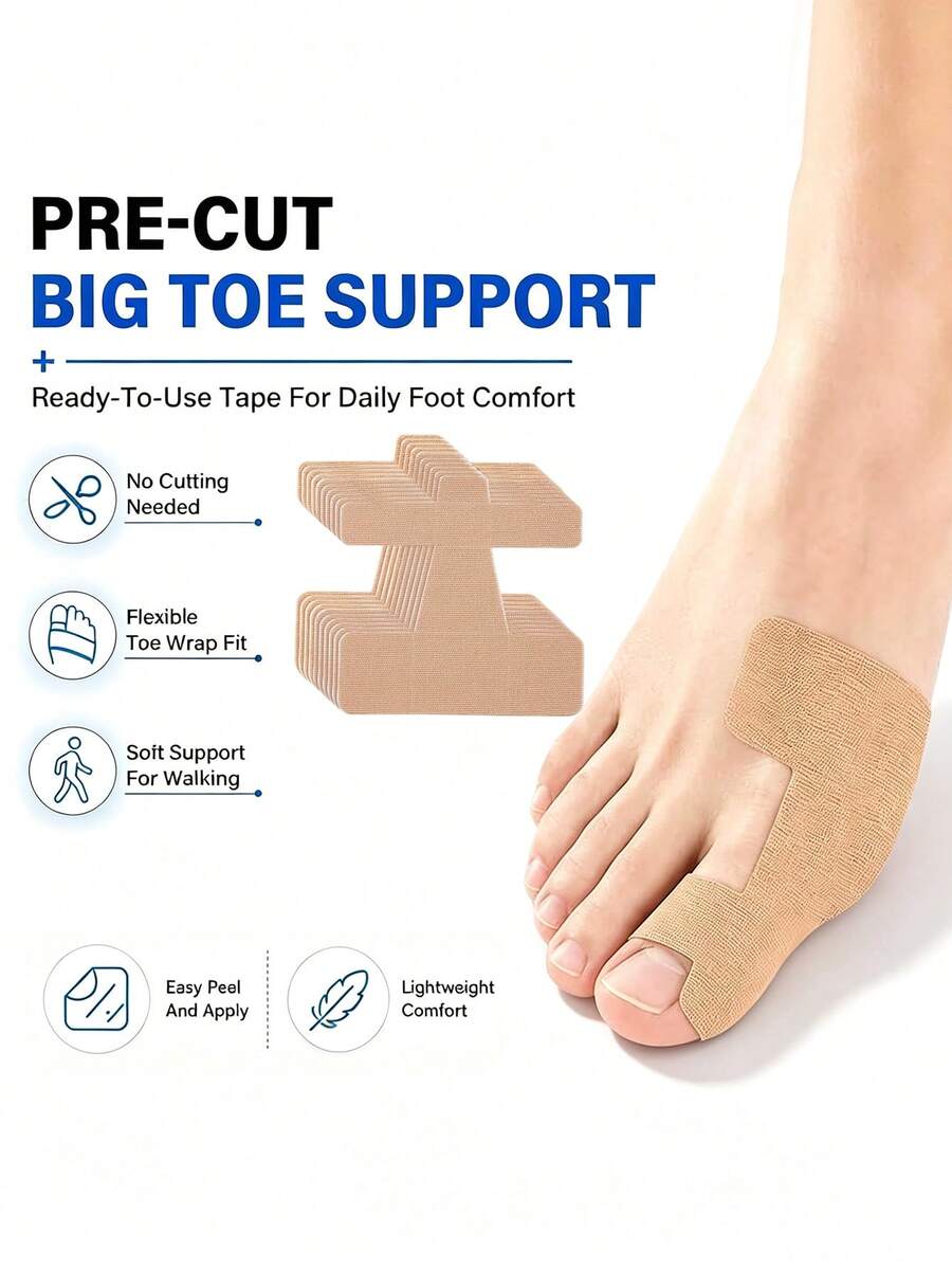 10pcs Unisex Anti-Chafing Sports Toe Protection Elastic Bandage Foot Patches - Multicolor - View 1