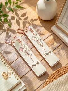 Personalized Ballpoint Pen Set With Faux Leather Pen Case, Customizable Engraved Pen Case, Women's Gift | Teacher's Birthday Gift - Sets - View 9