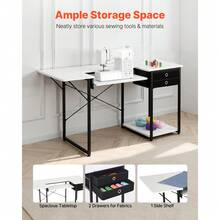 Home Office Desks - White - View 2