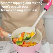 Mesuca Spatula dan Sendok Sup Silikon Lotso Berlisensi Resmi Disney, Set 2 Buah, Peralatan Masak Dapur Anti Lengket Tahan Panas, Mudah Dibersihkan, Cocok untuk Memanggang, Mengaduk, dan Menyajikan di Rumah - MultiWarna - View 7