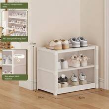 Large Freestanding Transparent Dust-Proof Shoe Rack - Multi-Layer Shoe Storage Box With Durable Metal Structure, Holds Multiple Pairs, Suitable For Entryway, Hallway, Living Room, Bedroom Storage Display Cabinet, Shoe Storage Organizer, Holiday Storage, Birthday Gift - Multicolor - View 19