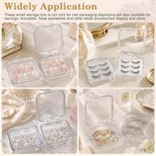 Nail Art Wearable Nail Storage Box With Lid, Dust-Proof, Stackable, Transparent Storage Box For Nail Tips, Large Capacity, Elegant Display Box, Desktop Storage Box - Clear - View 2