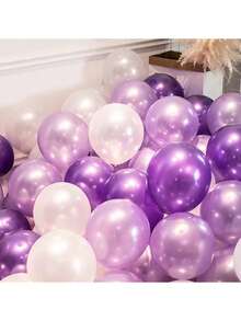 30PCS Transparent Latex Balloons Set, Suitable For Birthday, Wedding, Graduation, Back To School Party Decoration Balloons - Multicolor - View 3