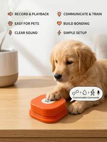 PETSIN Pet Communication Talking Buttons, Recordable Voice Training Button For Cats Dogs, Interactive Pet Speech Buzzers, Pet Training Toy For Communication(Battery Not Included) - Multicolor - View 9