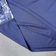 Men's #3 Blue "The Answer" Georgetown Retro Embroidered Basketball Jersey,Streetball Culture Sports Vest - Navy Blue - View 7