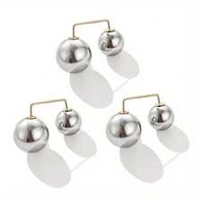 3/6/12/15Pcs Faux Pearl Waist Buckle, Jeans Waist Adjuster, Skirt/Clothing Waist Buckle, Collar Anti-Exposure Button - Multicolor - View 12