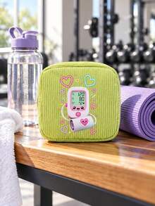 Fun Pattern Ins Style Mini Medical Bag, Sanitary Pads, Bandages, Medicine Storage & Makeup Organizer, Lightweight And Portable For Commute, Travel And Dormitory, Designed For Women Who Value Neatness And Aesthetics, Perfect For Back To School And Birthday Gift, Thoughtful Gift For Yourself Or Friends, Adds Fun And Order To Daily Outings - Multicolor - View 7