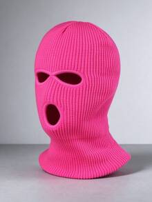 1pc Knitted Balaclava Full Face Mask, Ski Headwear, Winter Warm Neck Warmer, Windproof Full Coverage Headgear, Suitable For Skiing, Snowboarding, Motorcycle Riding, Winter Outdoor Activities - Balaclava - View 7