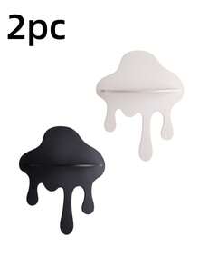 1pc/2pcs/4pcs Creative Cloud Shaped Wall-Mounted Storage Rack, Plastic Storage Rack, Suitable For Home Living Room Bathroom Kitchen Bedroom, No Drilling Required For Installation, Housewarming Gift, Wedding Favor, Home Decor, Women's Gift, Halloween Decoration (Black, White, Green, Pink) - Multicolor - View 22
