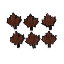 Mini Black & Red Maple Leaf Embroidered Patch And Applique - 3.81cm Iron-On Fabric Patch, DIY Embroidery Patch, Sewable & Iron-On Heart Patch, Suitable For Clothes, Jackets, Hats, Backpacks, Jeans, Decorative Badge - Ironing Style - View 13