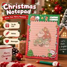 Christmas Highly Attractive Non-Adhesive Tear-Off Sticky Notes, Student Memo Pad, Christmas Holiday Small Gift - A - View 4