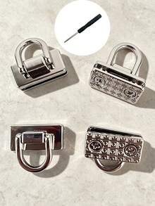 Fashion Metal Side Pocket Hook With D-Ring, Elegant Handbag Shoulder Strap Connector, Insertable Hardware Accessory With Screws, Suitable For Handbags And Travel Decoration, Wallet Making Materials, Wallet Making, DIY Wallet Making, Suitable For Fashion Enthusiasts, Pragmatists, DIY Enthusiasts, Unisex - A - View 13