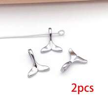 2pcs Ocean Theme Brass Metal Spacer Beads Starfish Conch Mermaid Tail Charms For DIY Bracelet Necklace Jewelry Making Craft Accessories - Multicolor - View 15