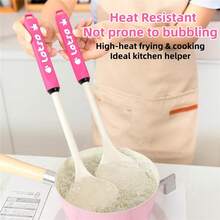 Mesuca Spatula dan Sendok Sup Silikon Lotso Berlisensi Resmi Disney, Set 2 Buah, Peralatan Masak Dapur Anti Lengket Tahan Panas, Mudah Dibersihkan, Cocok untuk Memanggang, Mengaduk, dan Menyajikan di Rumah - MultiWarna - View 2