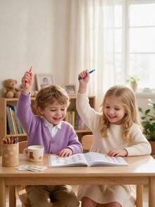 Children's English Sentence Matching Workbook, Early Education Cognitive Learning Book, Read Sentences And Circle Pictures, Back To School Season Tutoring Study Book, Teacher's Assignment Book - Multicolor - View 2