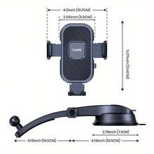 TOPK D38-C Car Phone Holder, Improved Adjustable Phone Mount, Suitable For Car Dashboard, Compatible With All Phones, Dual Orientation (Horizontal And Vertical) - Multicolor - View 3