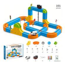 Baofeng 3D Anti-Gravity Magnetic Train Track Set, 101 Pieces With Train - Multicolor - View 5