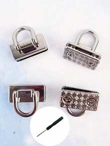 Fashion Metal Side Pocket Hook With D-Ring, Elegant Handbag Shoulder Strap Connector, Insertable Hardware Accessory With Screws, Suitable For Handbags And Travel Decoration, Wallet Making Materials, Wallet Making, DIY Wallet Making, Suitable For Fashion Enthusiasts, Pragmatists, DIY Enthusiasts, Unisex - A - View 16