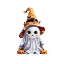Halloween Acrylic New Cute Little Ghost Hanging Decor Cross-Border Flat Car Rearview Mirror Pendant Keychain - Ghost - View 7