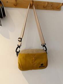 1pc Boys Girls Colorblock Nylon Zipper Closure Casual Crossbody Bag Suitable For All Seasons Daily Use - A - View 12