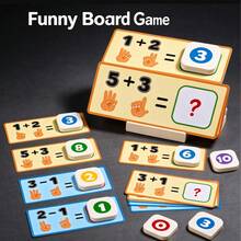 10pcs Finger Counting Math Learning Cards Matching Desktop Game, Birthday Christmas Easter Party Small Gift Box, Holiday Gift, Prank Toy, Party Interactive Educational Early Learning Toy - Multicolor - View 2