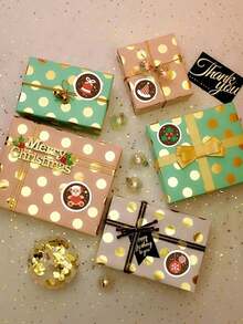 500~4500Pcs 1inch Merry Christmas Stickers Gift Tags Stickers Christmas Theme Seal Labels Stickers For DIY Gift Baking Package Envelope Stationery Decor - Multicolor - View 12